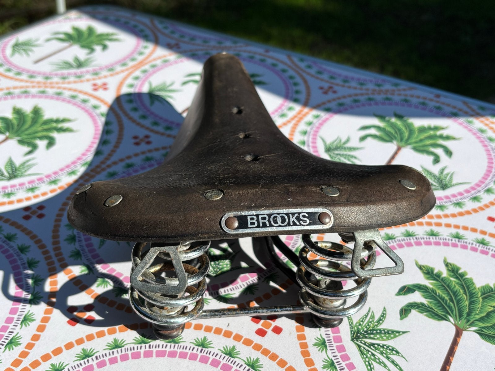 Brooks B66 Zadel - Klassiek Lederen Fietszadel, Fietsen en Brommers, Fietsonderdelen, Gebruikt, Leer, Ophalen of Verzenden, Zadel