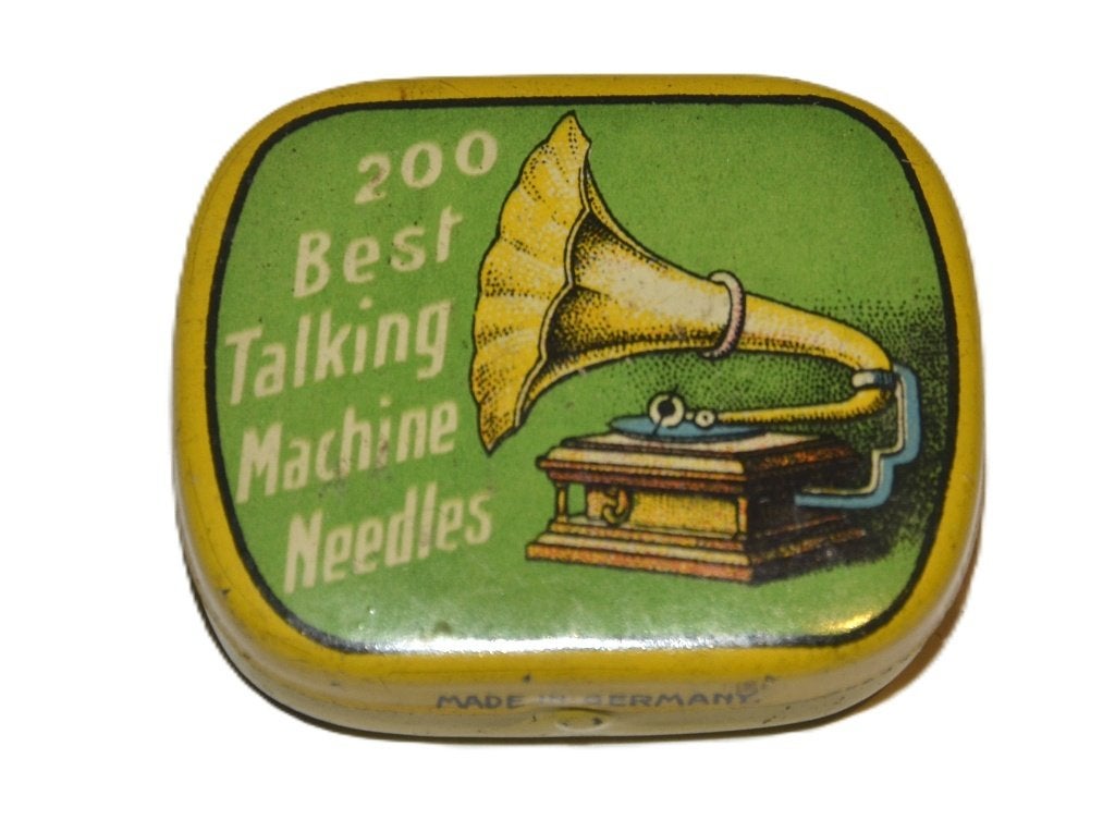 blik grammofoon naalden Best talking machine needle tin, Ophalen of Verzenden, Gebruikt, Overige