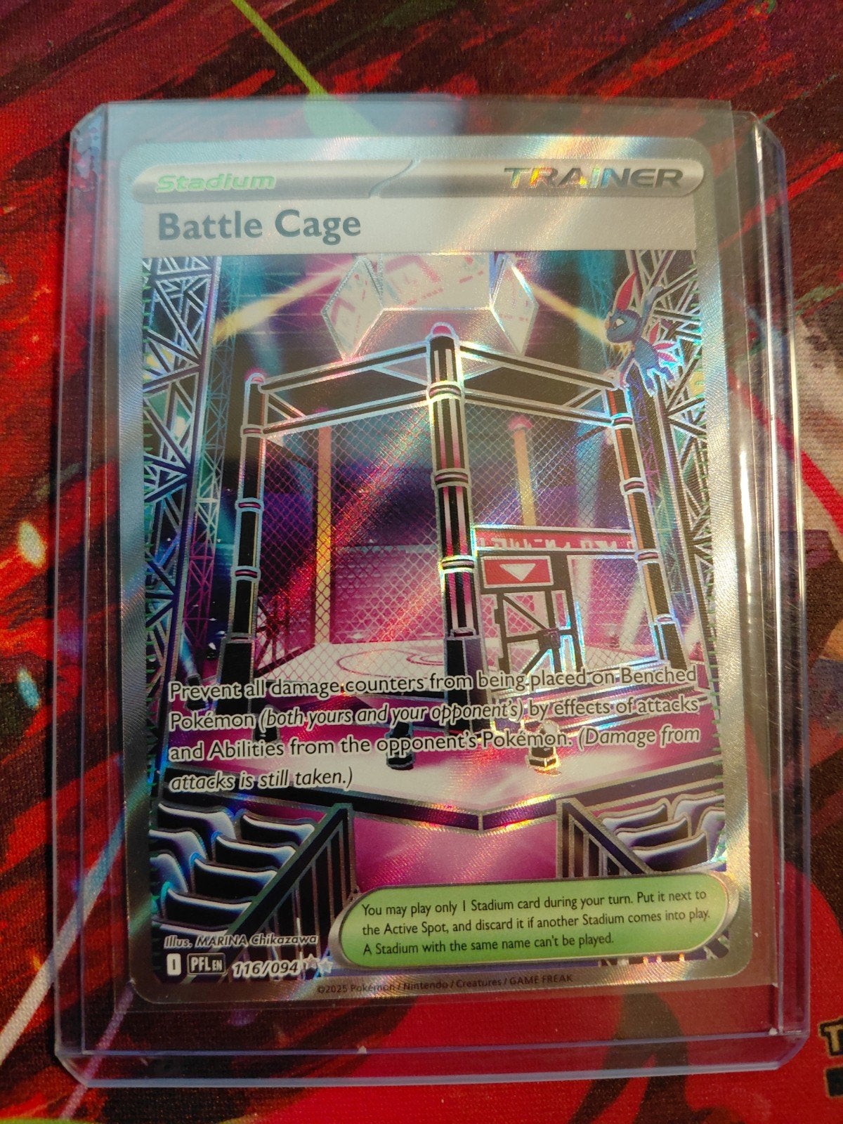 Pokemon Battle Cage 116 094, Ophalen of Verzenden, Zo goed als nieuw, Losse kaart
