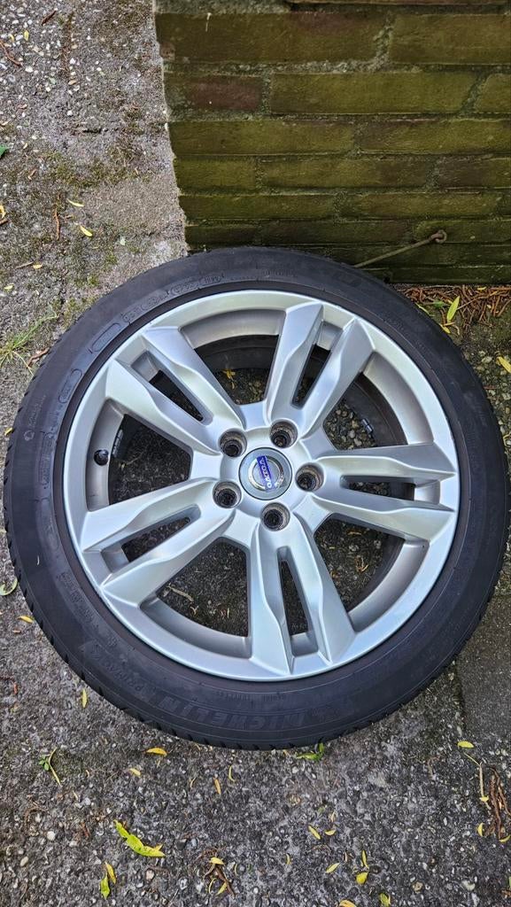 Volvo velgen met zomerbanden 17 steek 5x108 inch Michelin, Ophalen, Volvo