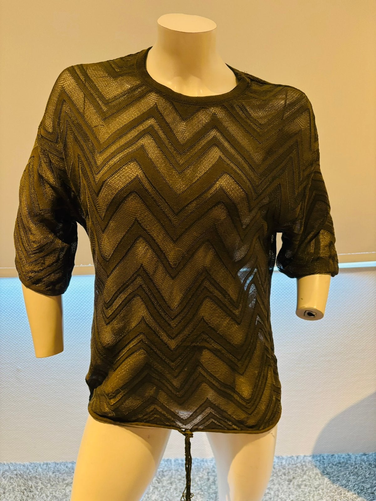 M missoni dunne truitje maat m is iets los langs de rand, Ophalen of Verzenden, Zo goed als nieuw, Maat 38/40 (M), Groen