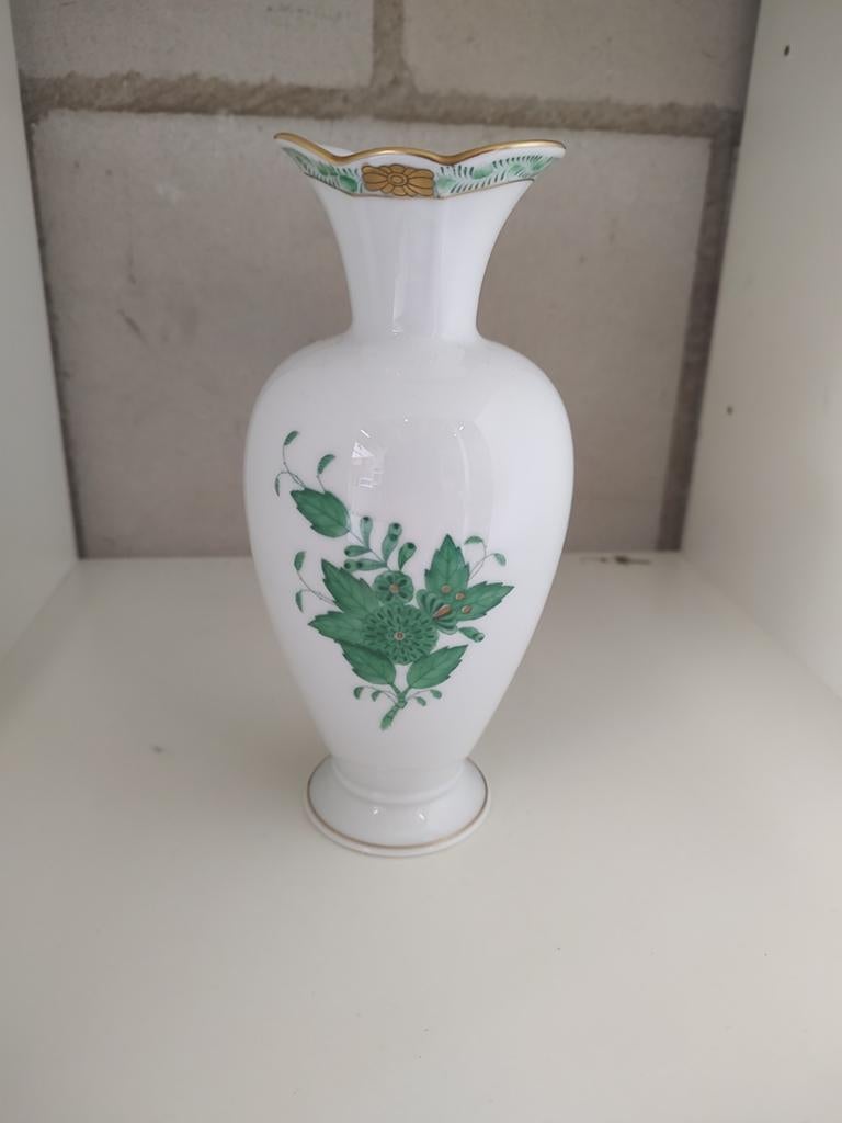 Herend Hongaarse vaas met handgeschilderd decor, Ophalen of Verzenden