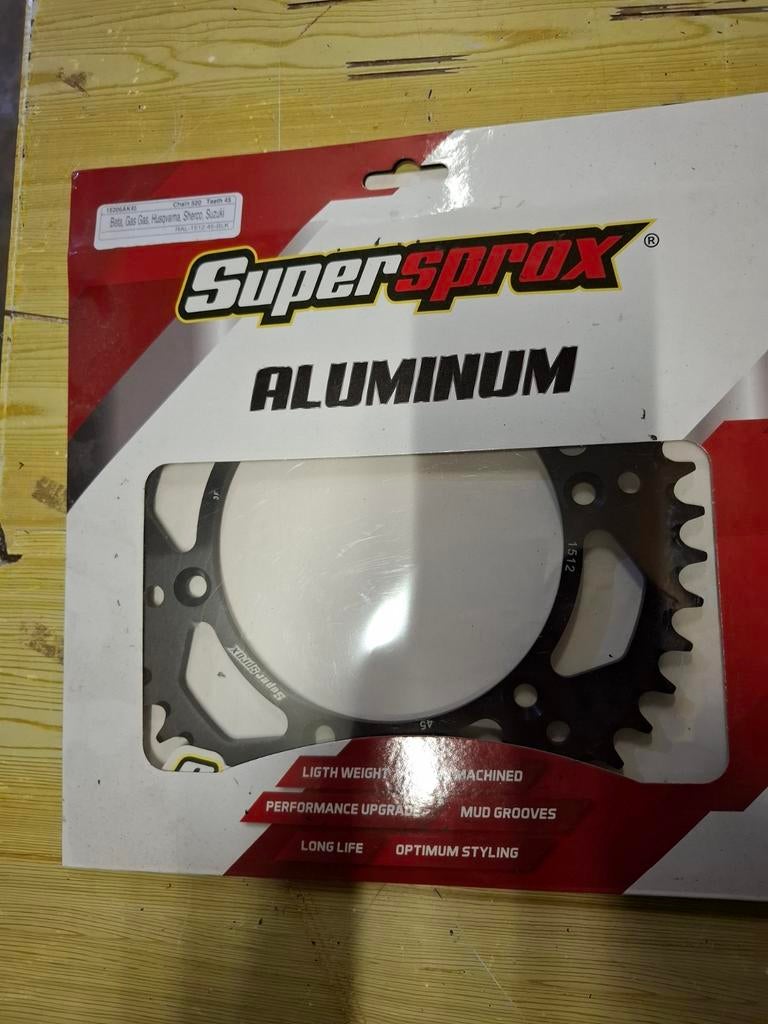 Supersprox NIEUW Aluminium Tandwiel Voor+Achter, Ophalen of Verzenden, Nieuw