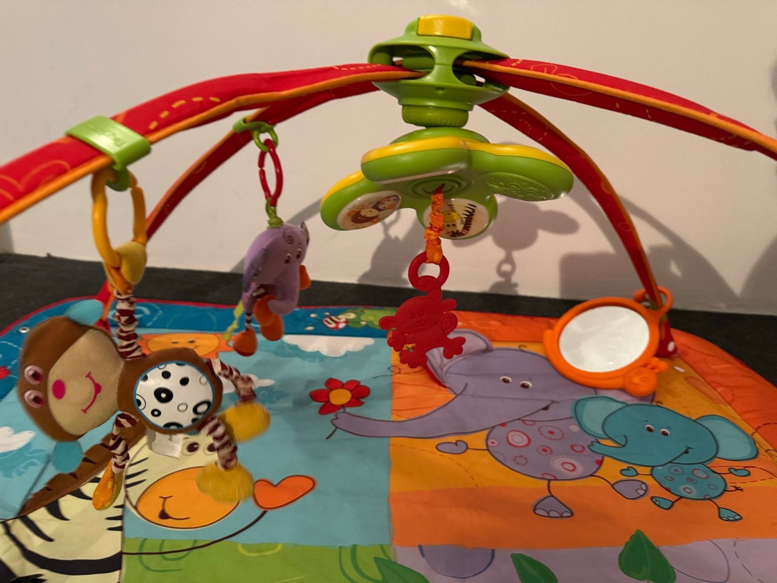 Tiny Love Speelkleed met Babygym - Dieren thema, Ophalen of Verzenden, Gebruikt, Speelkleed, Met licht