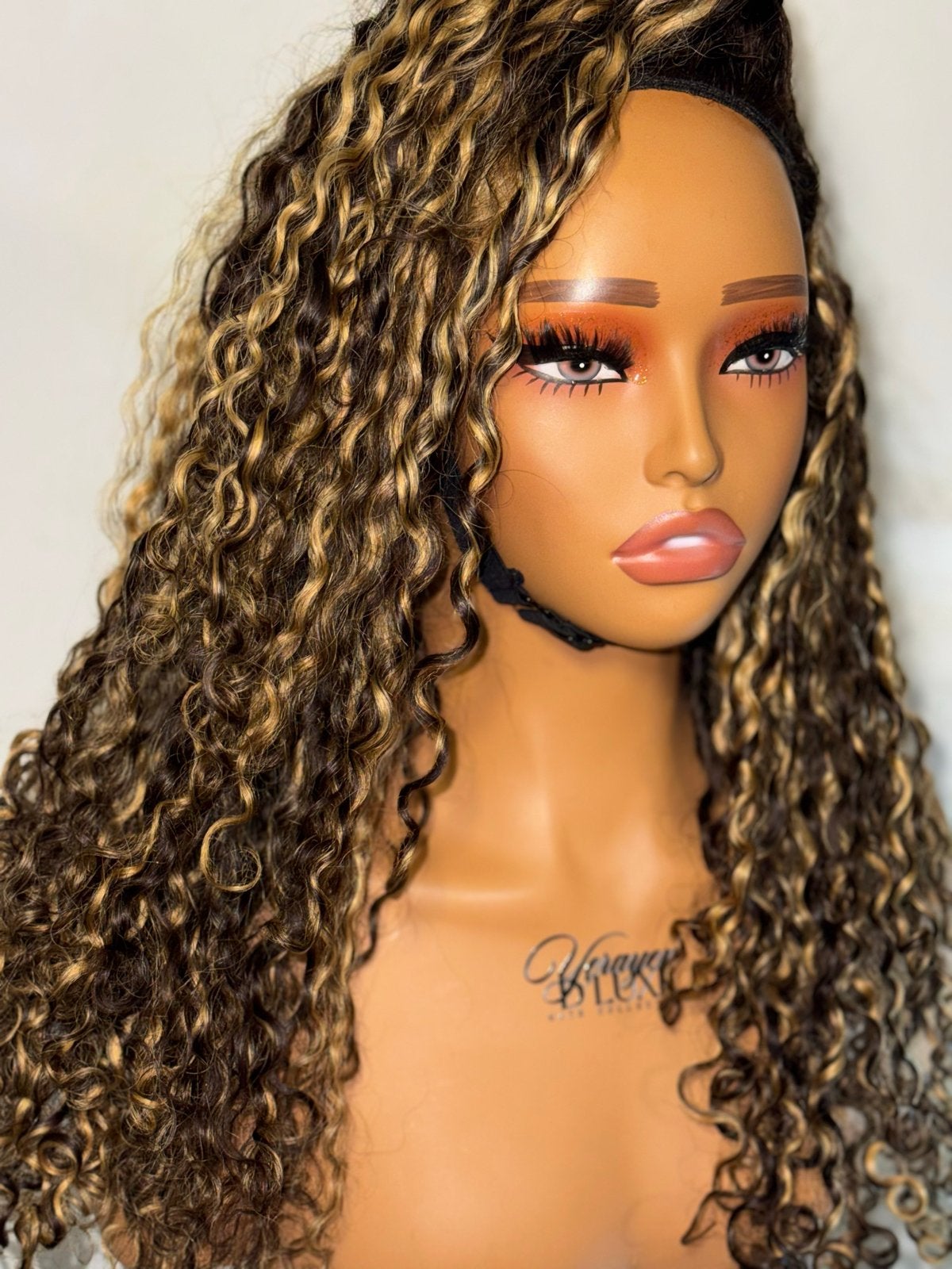 Highlight Raw Hair Pruik Half Wig Krullend, Ophalen of Verzenden, Nieuw, Pruik of Haarverlenging