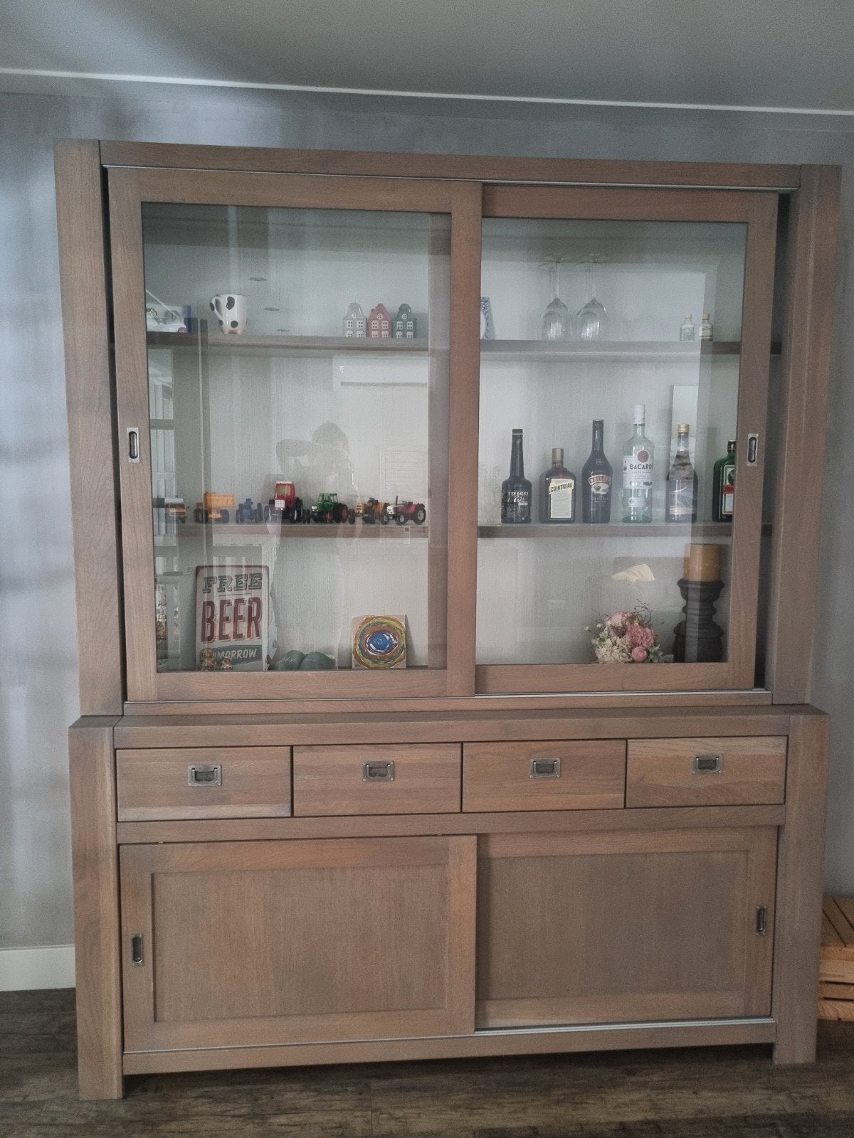 Dressoir/buffetkast/tvmeubel, Ophalen, Landelijk, Robuust, Eikenhout, Zo goed als nieuw