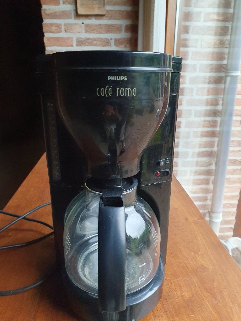 Philips Café Roma Koffiezetapparaat in nieuwstaat, doet het, 10 kopjes of meer, Koffiemachine, Gemalen koffie, Ophalen of Verzenden