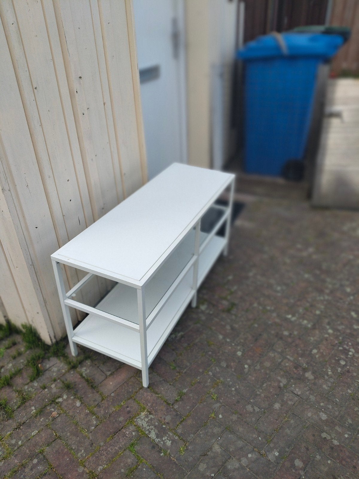 Ikea TV kast Metaal wit 100cm, Ophalen, Gebruikt, 50 tot 100 cm, Minder dan 100 cm