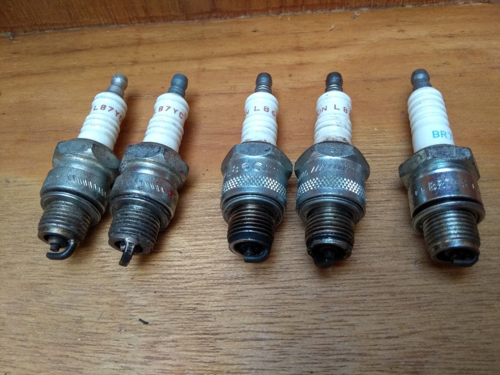 Gebruikte bougies L87YC, L86C en BR7HS, Ophalen of Verzenden, Gebruikt, Motor en Techniek