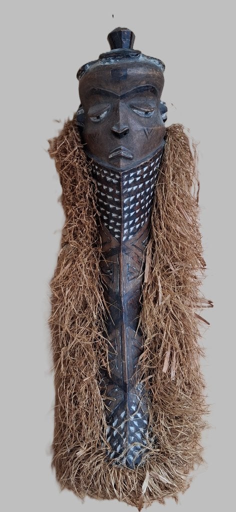 Pende masker  Mbuya Giwoyo (of Kiwoyo) Congo / Zaire, Natuurlijk materiaal, Afrika, 70 cm, Ophalen of Verzenden