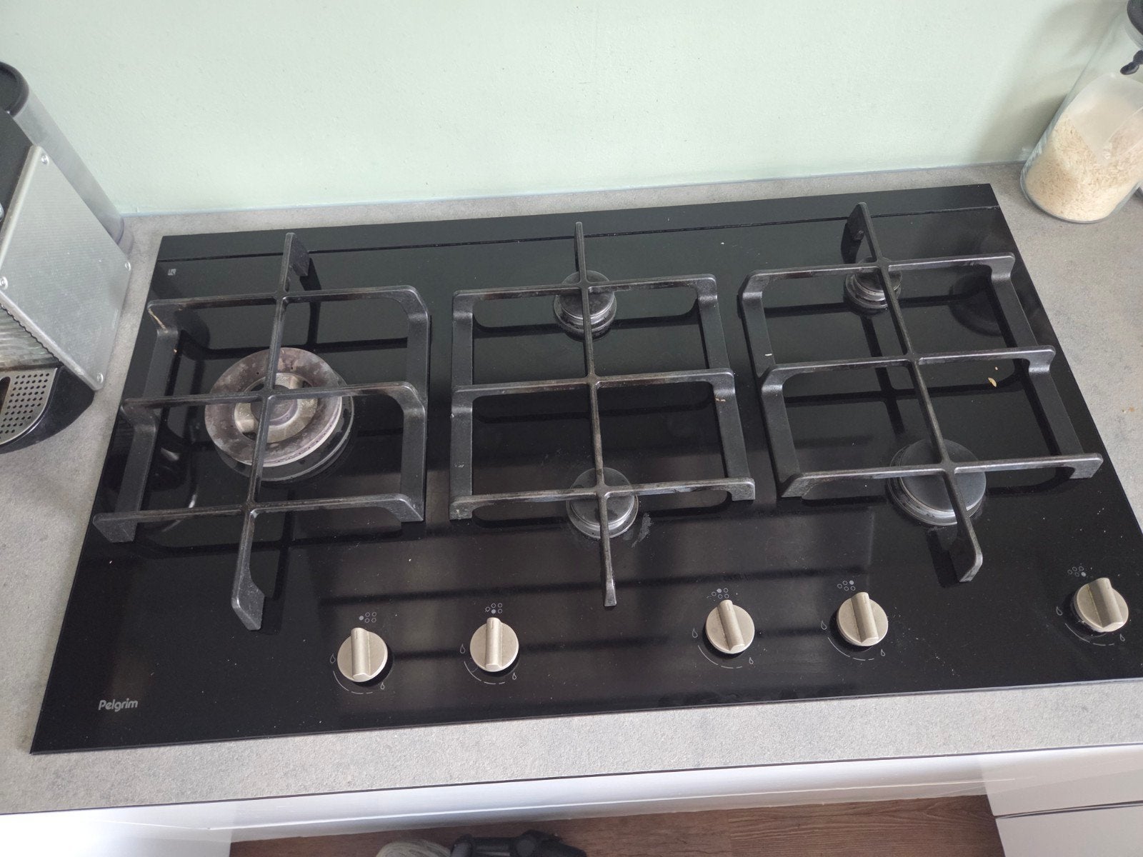 Pelgrim Gasfornuis - 90 cm - Zwart, Ophalen, Gebruikt, 3 kookzones of minder, Inbouw
