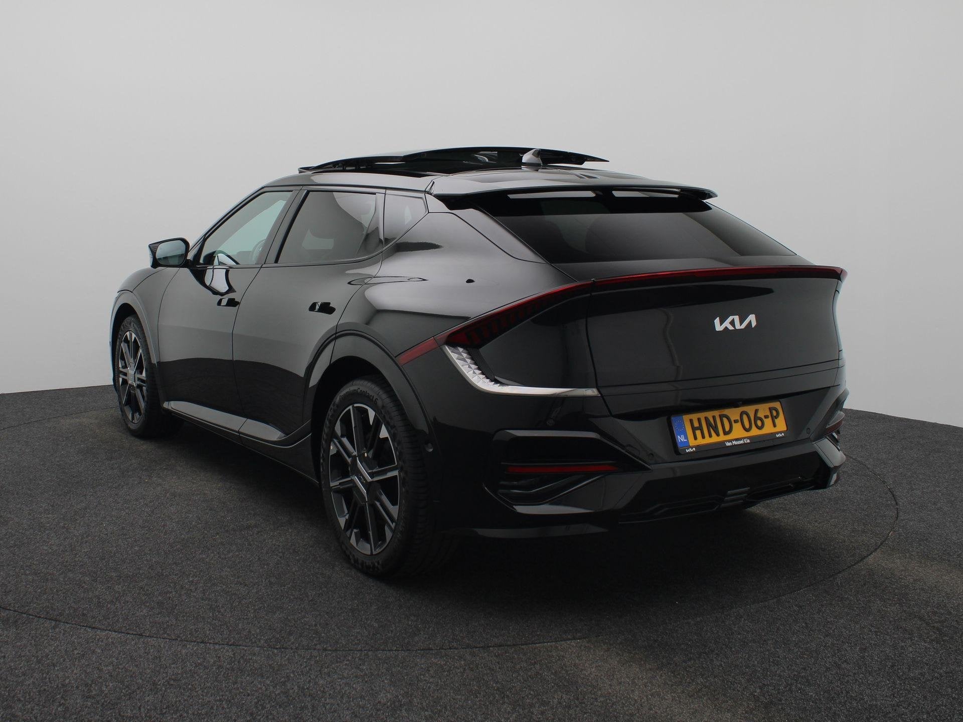 Kia EV6 GT-Line 84 kWh | Facelift model | LED | Meridian Sou, Auto's, Achterwielaandrijving, Zwart, 1960 kg, Zwart