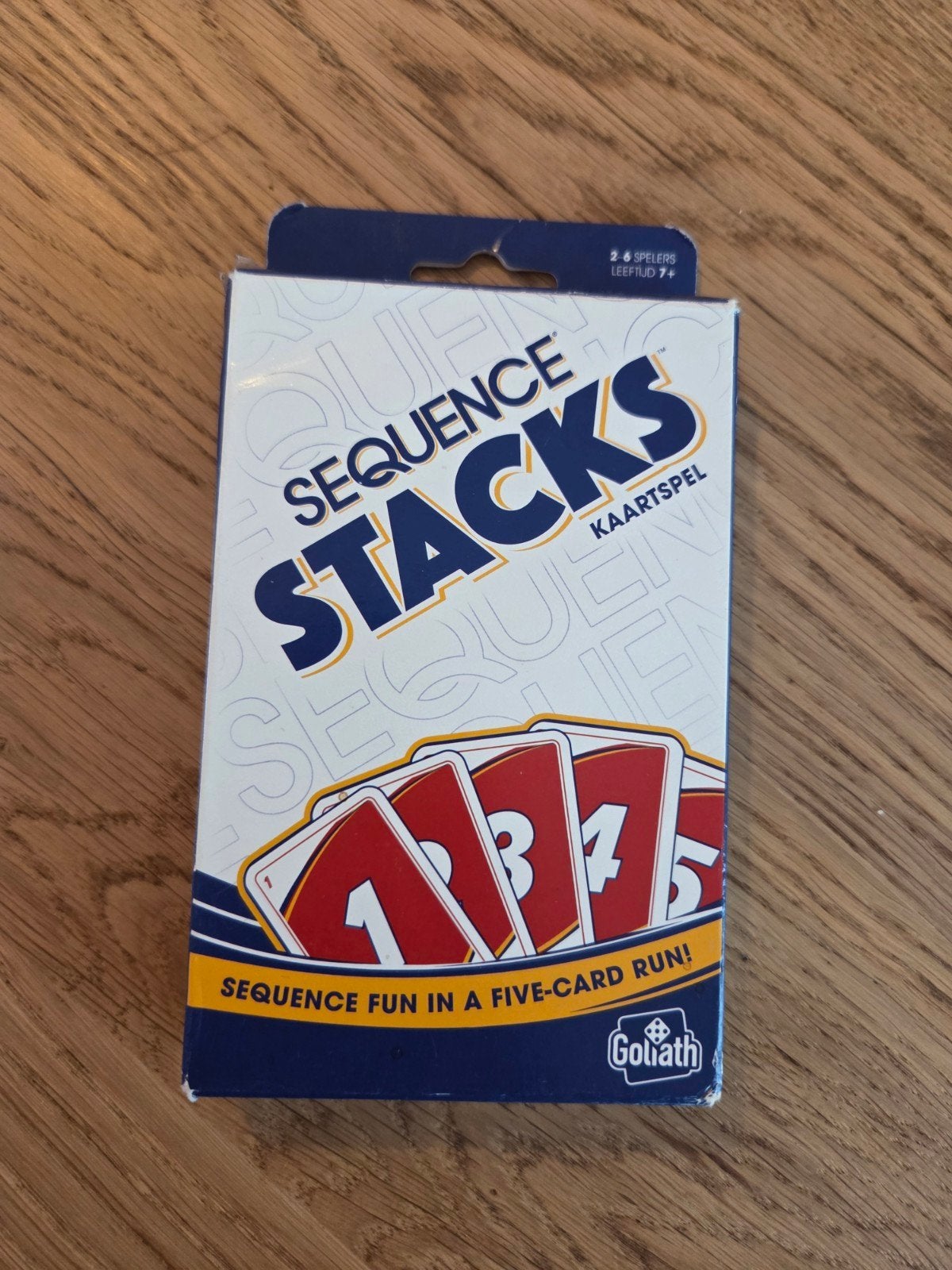 Sequence stacks Goliath kaart spel
Paar keer gespeeld
Comple, Een of twee spelers, Ophalen of Verzenden, Zo goed als nieuw, Goliath Games