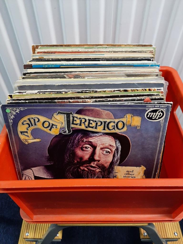 Vintage LP's: 60 stuks, Gebruikt, 1970 - 1979, 12 inch, Fotohoes