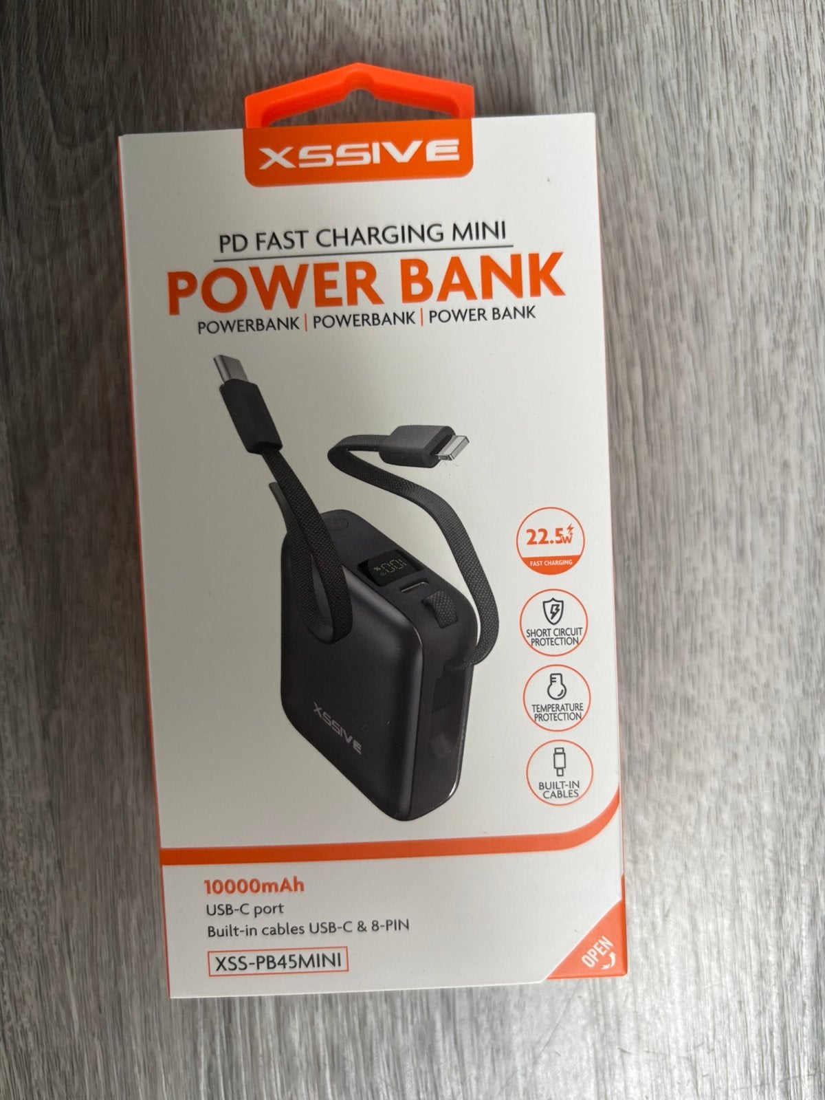XSSIVE PD Fast Charging Mini Power Bank 10000mAh, Ophalen of Verzenden, Nieuw