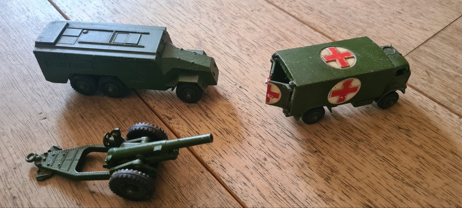 Dinky Toys Militair Voertuigen Set - Vintage Collectie, Ophalen of Verzenden, Gebruikt