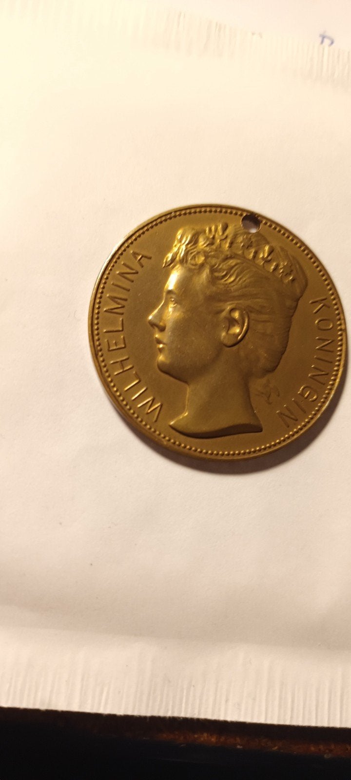 Koningin Wilhelmina Herdenkingsmunt 1926, Postzegels en Munten, Ophalen of Verzenden, Koningin Wilhelmina, Overige waardes, Losse munt