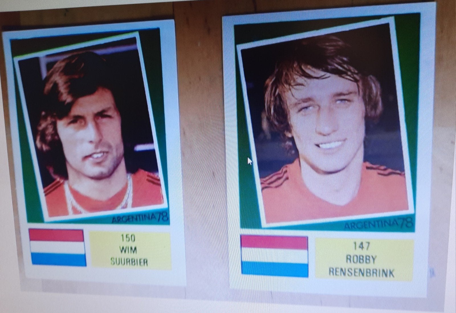 Voetbalplaatjes WK 1978: Wim Suurbier & Robby Rensenbrink, Ophalen of Verzenden, Gebruikt, Buitenlandse clubs, Poster, Plaatje of Sticker