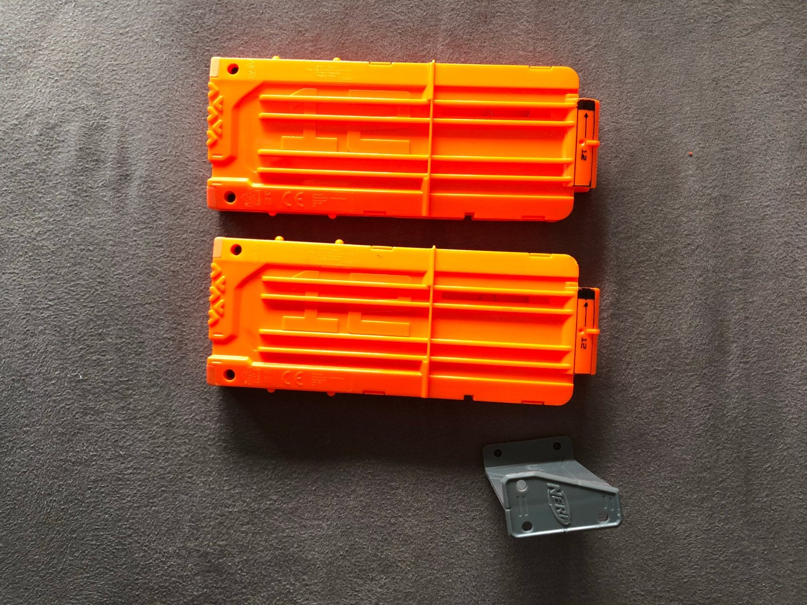 Nerf magazijnen (2 stuks) met koppelstuk, Ophalen of Verzenden, Zo goed als nieuw, Jongen of Meisje