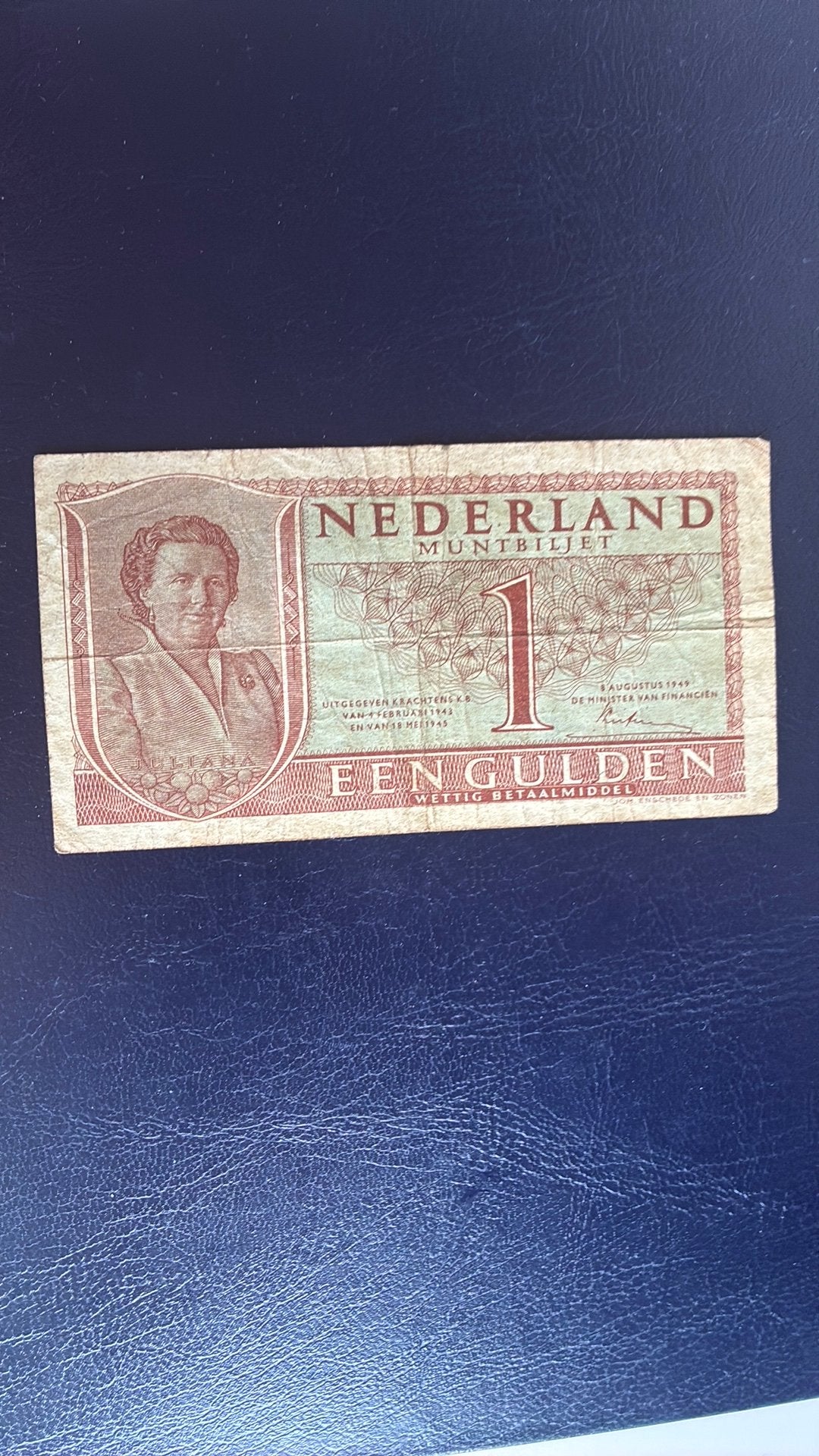 1 gulden 1949 Juliana, Ophalen of Verzenden, 1 gulden, Los biljet