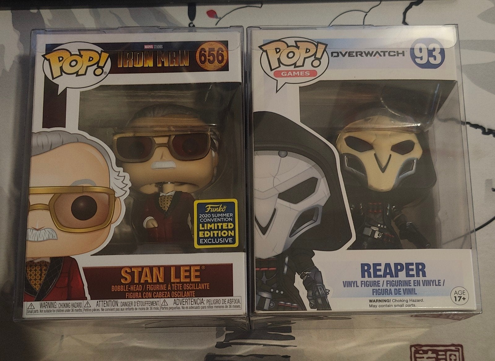 Funko Pop! Stan Lee (Iron Man) & Reaper (Overwatch), Ophalen of Verzenden, Nieuw