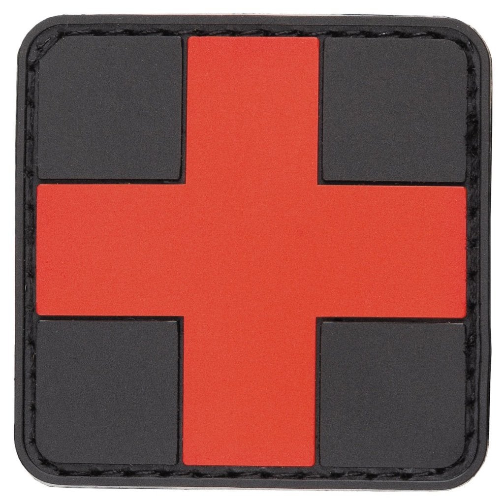 Patch – 3D "FIRST AID" – Zwart/Rood, Ophalen of Verzenden, Luchtmacht, Nederland, Embleem of Badge