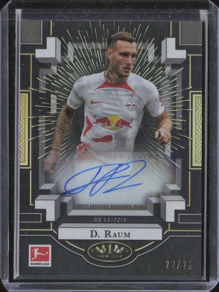 David Raum Auto /25 Topps Tier One Leipzig, Ophalen of Verzenden, Zo goed als nieuw, Plaatje