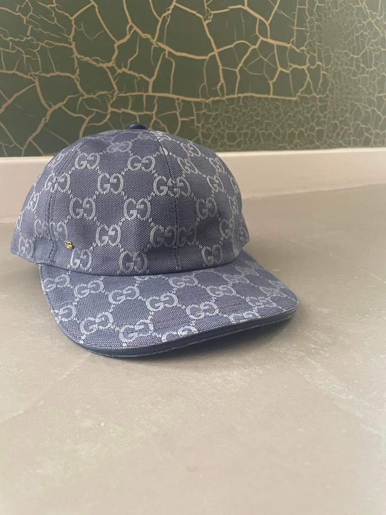 Gucci pet blauw, Kleding | Heren, Hoeden en Petten, Ophalen of Verzenden, Nieuw, 57 cm (M, 7⅛ inch) of minder, Pet