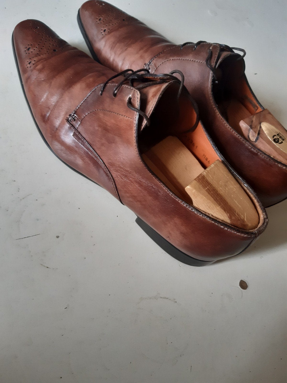 santoni 43, Ophalen of Verzenden, Gedragen, Bruin