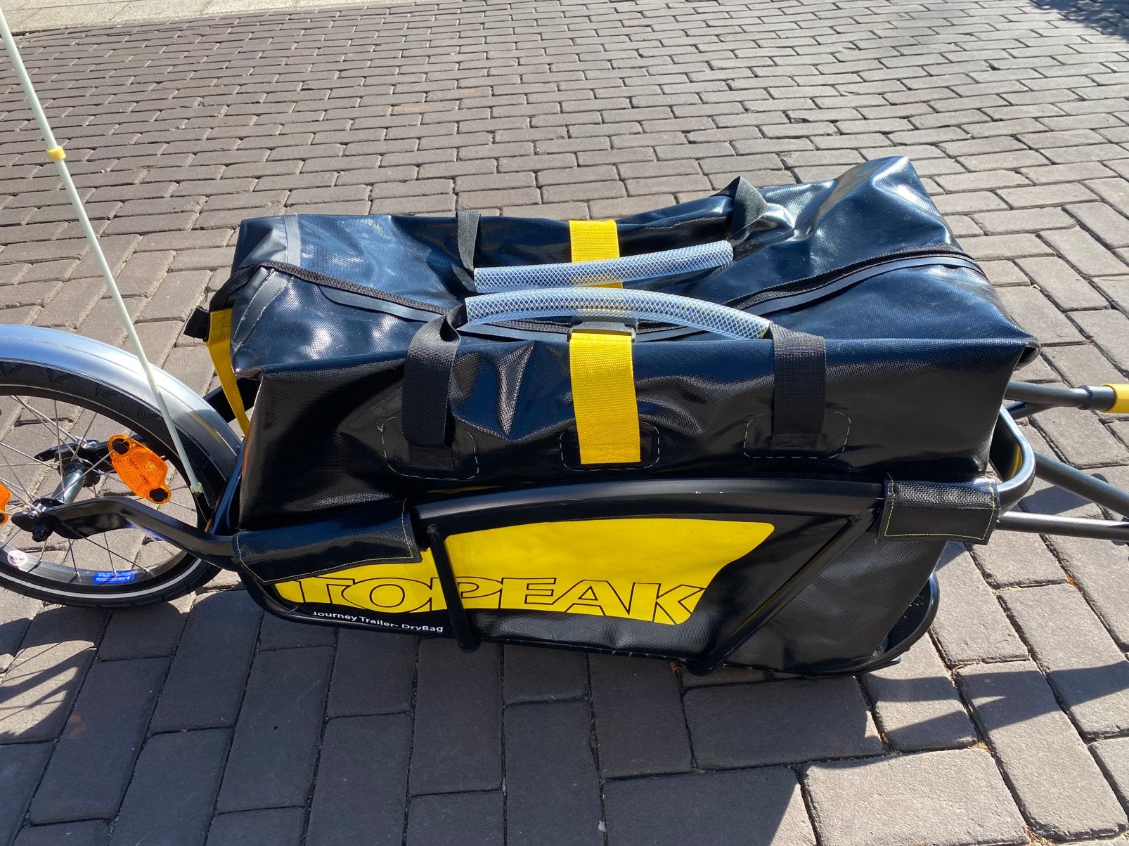 Topeak Journey TX fietstrailer met waterdichte tas +2 naaf, Ophalen, Zo goed als nieuw, 80 kg of meer