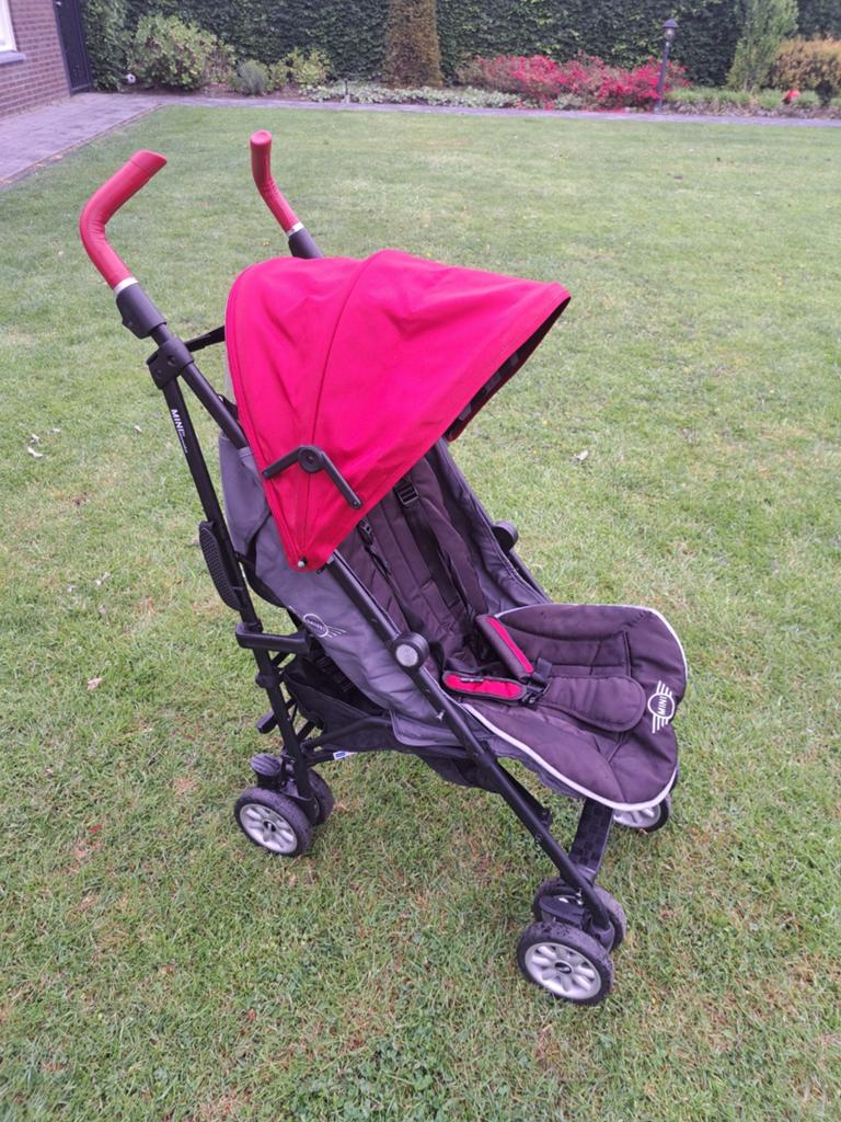 MINI by Easywalker Buggy - Rood/Grijs, Ophalen, Gebruikt, Overige merken, Zonnekap