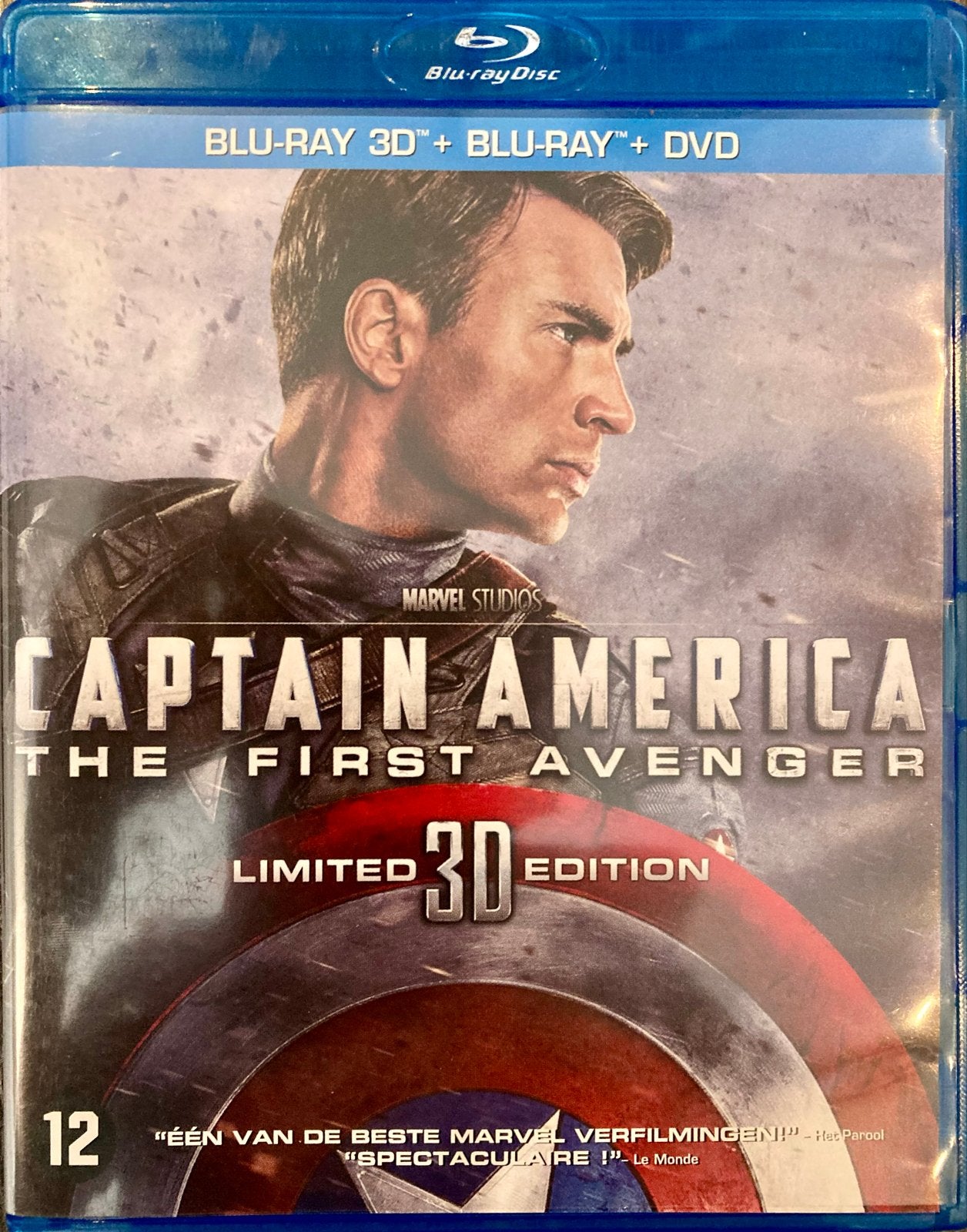 Captain America: The First Avenger (3D Blu-ray + Blu-ray + D, Nederlands, Film, Actie, Ophalen of Verzenden