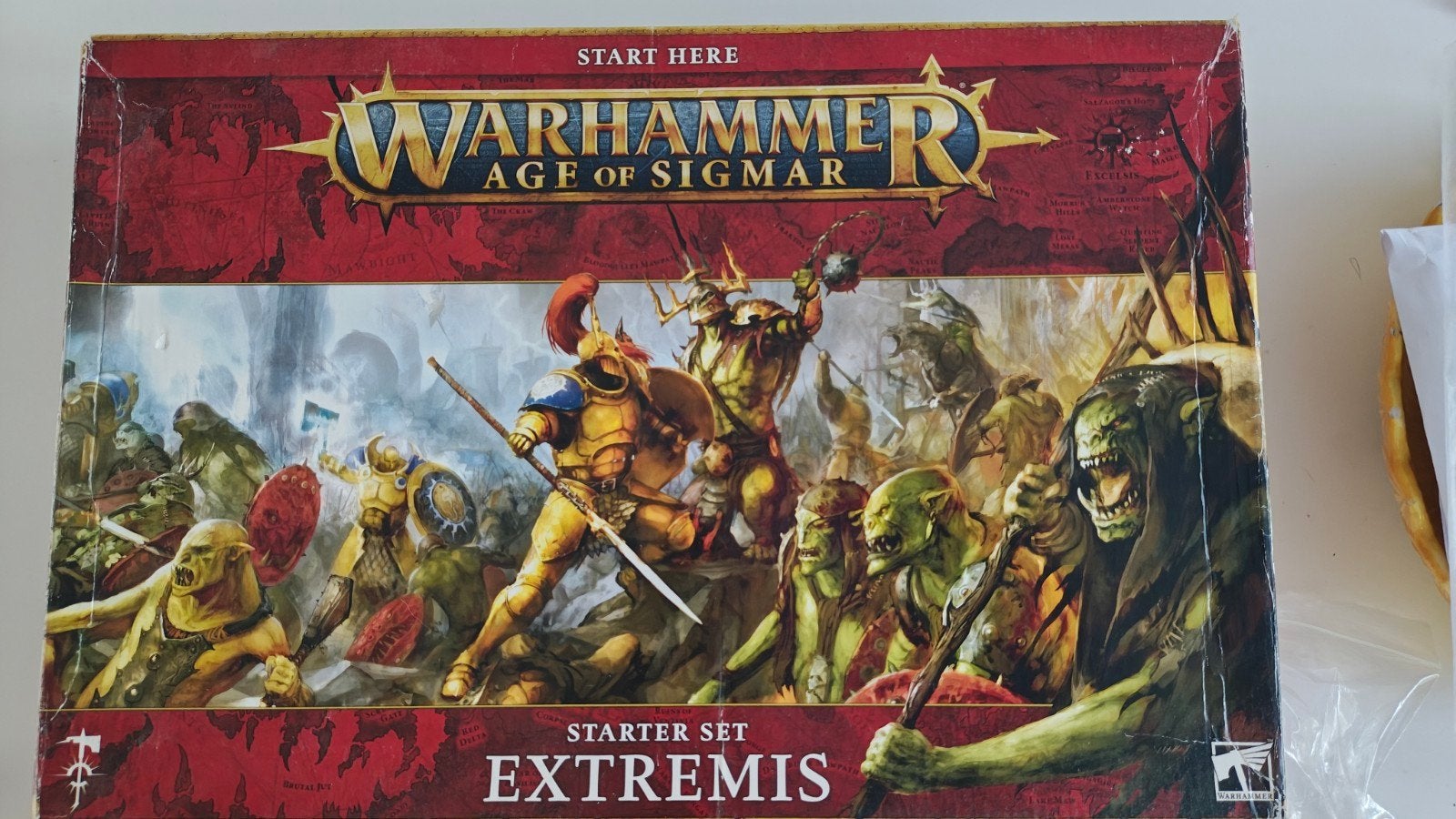 Warhammer Age of Sigmar: Extremis Starter Set met verf, Gebruikt, Figuurtje(s), Warhammer, Ophalen of Verzenden