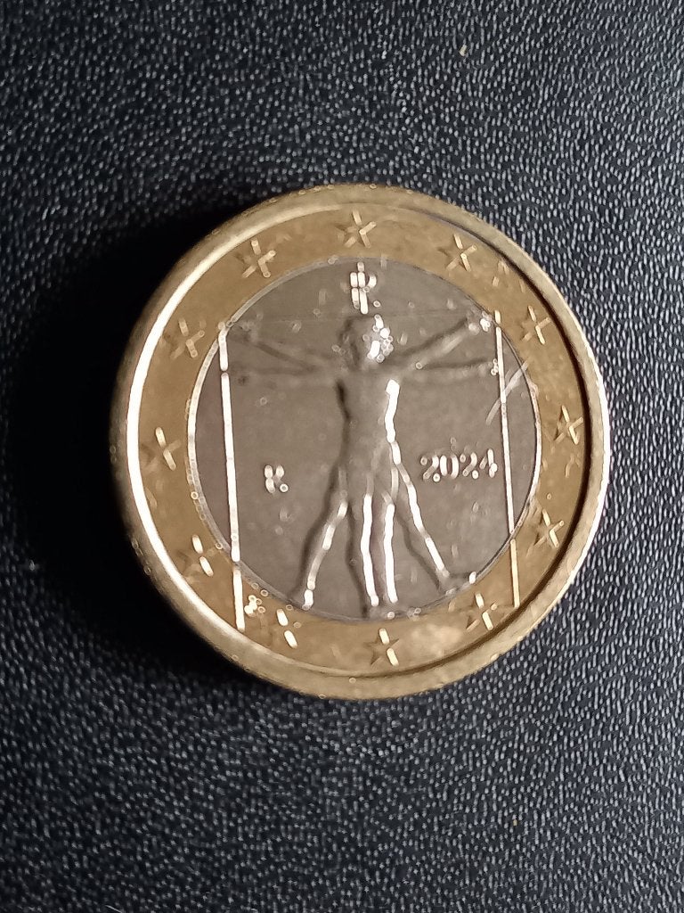 043: 1 Euro munt in nieuwstaat Italie 2024, Ophalen of Verzenden, Italië, 1 euro, Losse munt