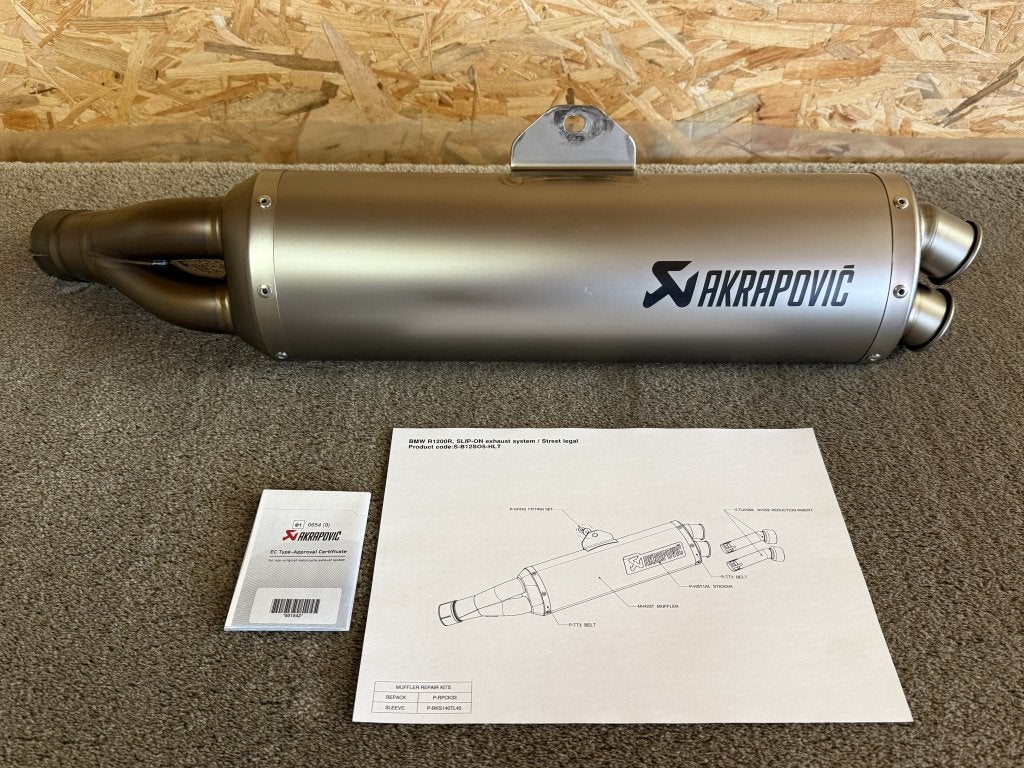 Akrapovic uitlaat demper BMW R1200R R1200 R 2006-2010 K27, Motoren, Onderdelen | BMW, Gebruikt, Verzenden, Info@bmw-motorrad-welt.com
