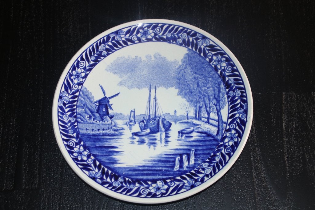 wandbord Delfts blauw van Boch, Antiek en Kunst, Ophalen of Verzenden
