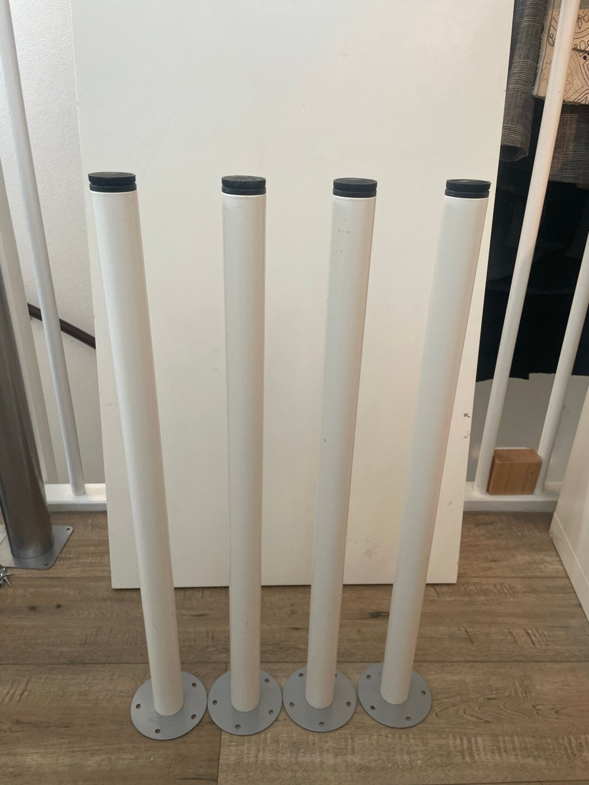 4 IKEA Adils tafelpoten met gratis Linnmon tafelblad, Ophalen, Gebruikt, 100 tot 150 cm, 50 tot 100 cm