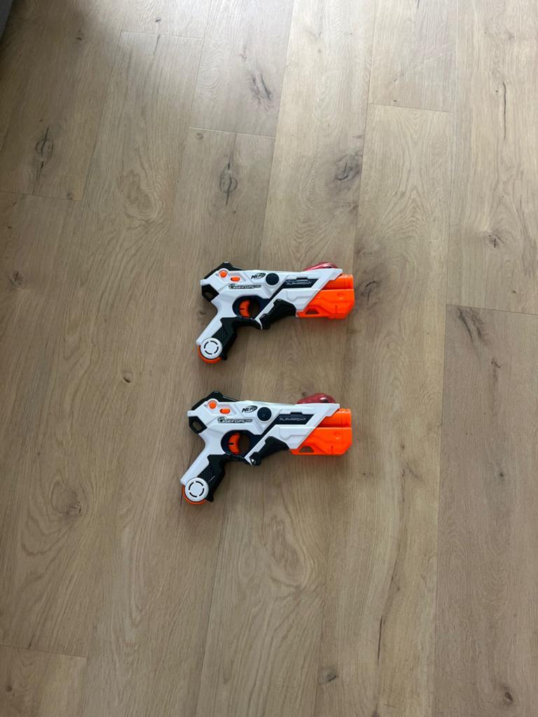 Nerf Laser Ops Pro AlphaPoint Lasergame Pistolen (2 stuks), Kinderen en Baby's, Speelgoed | Buiten | Actiespeelgoed, Ophalen