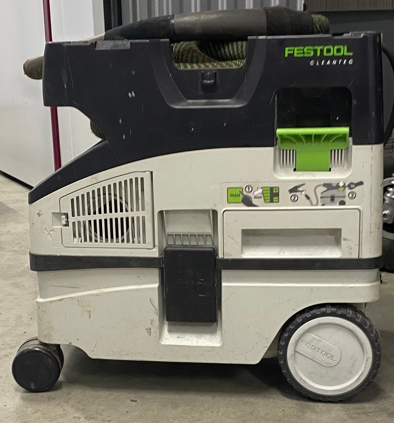 Festool, Ophalen, Gebruikt