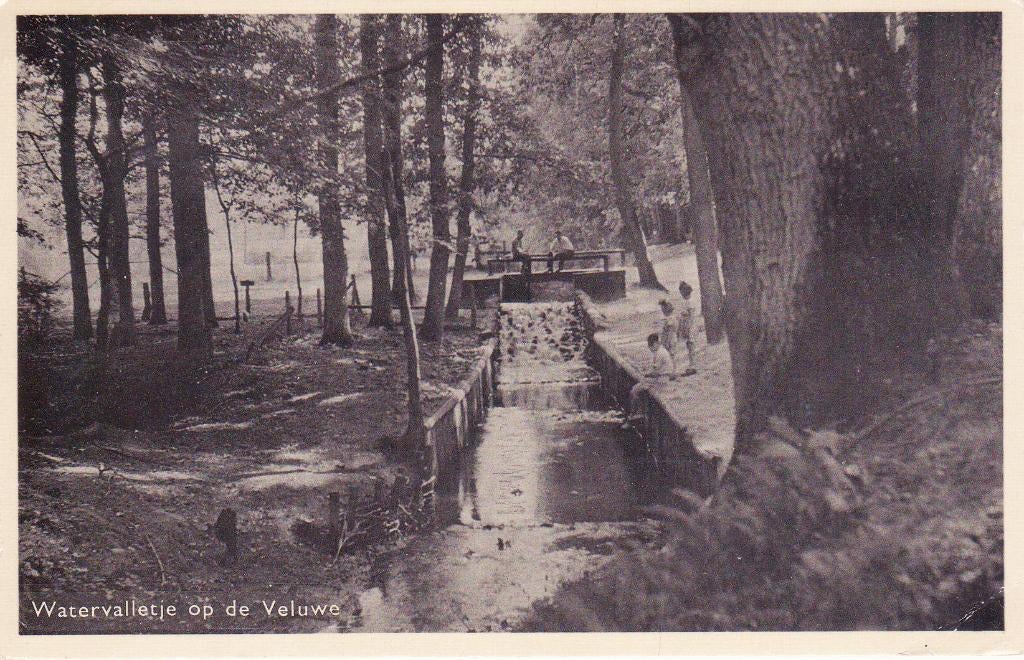 08958 Op de Veluwe - Watervalletje - gel. 1960, Verzenden, 1960 tot 1980, Gelopen, Gelderland
