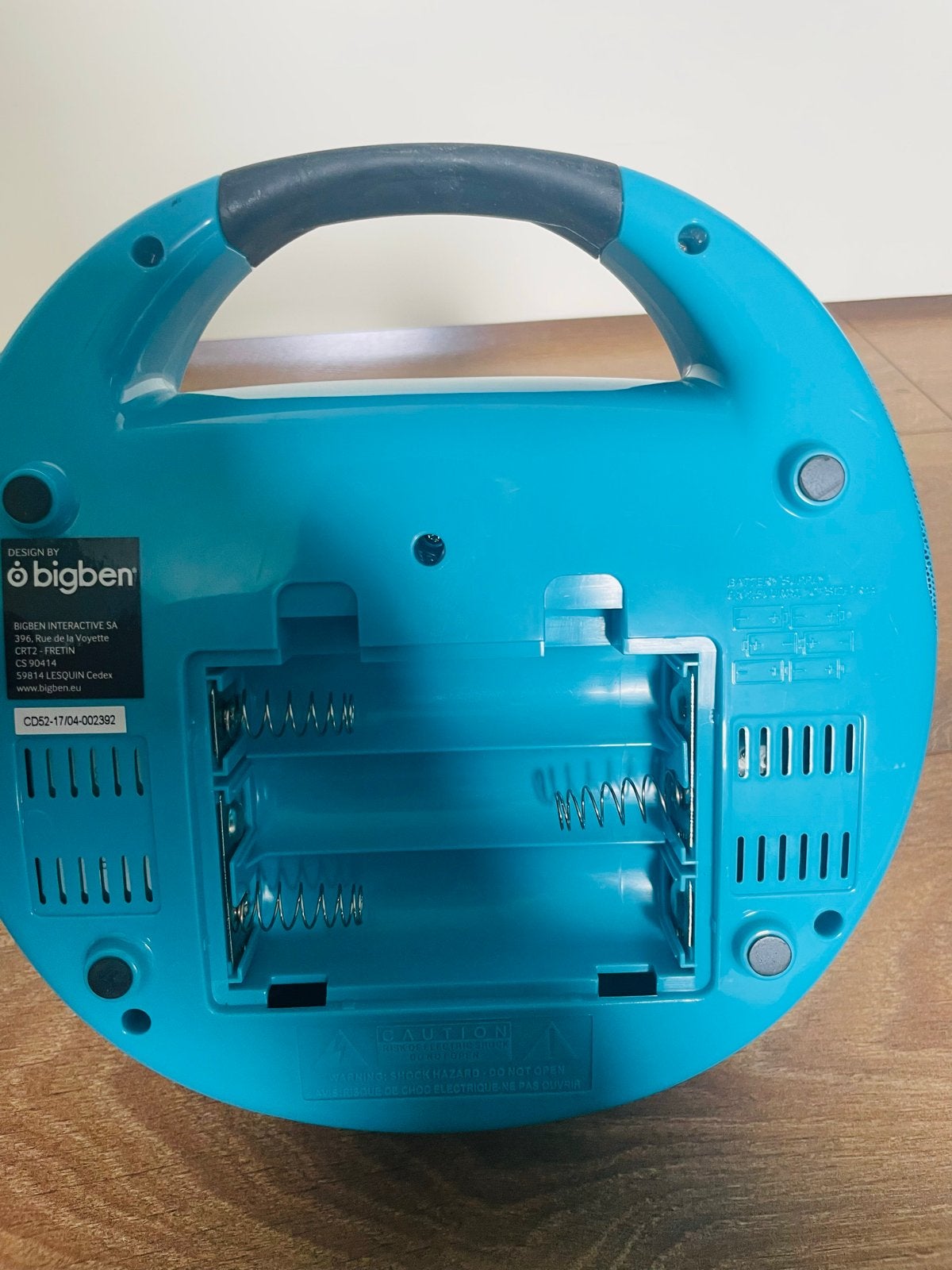 Bigben draagbare radio met CD-speler - Blauw, Ophalen of Verzenden, Gebruikt, Radio, Met cd-speler