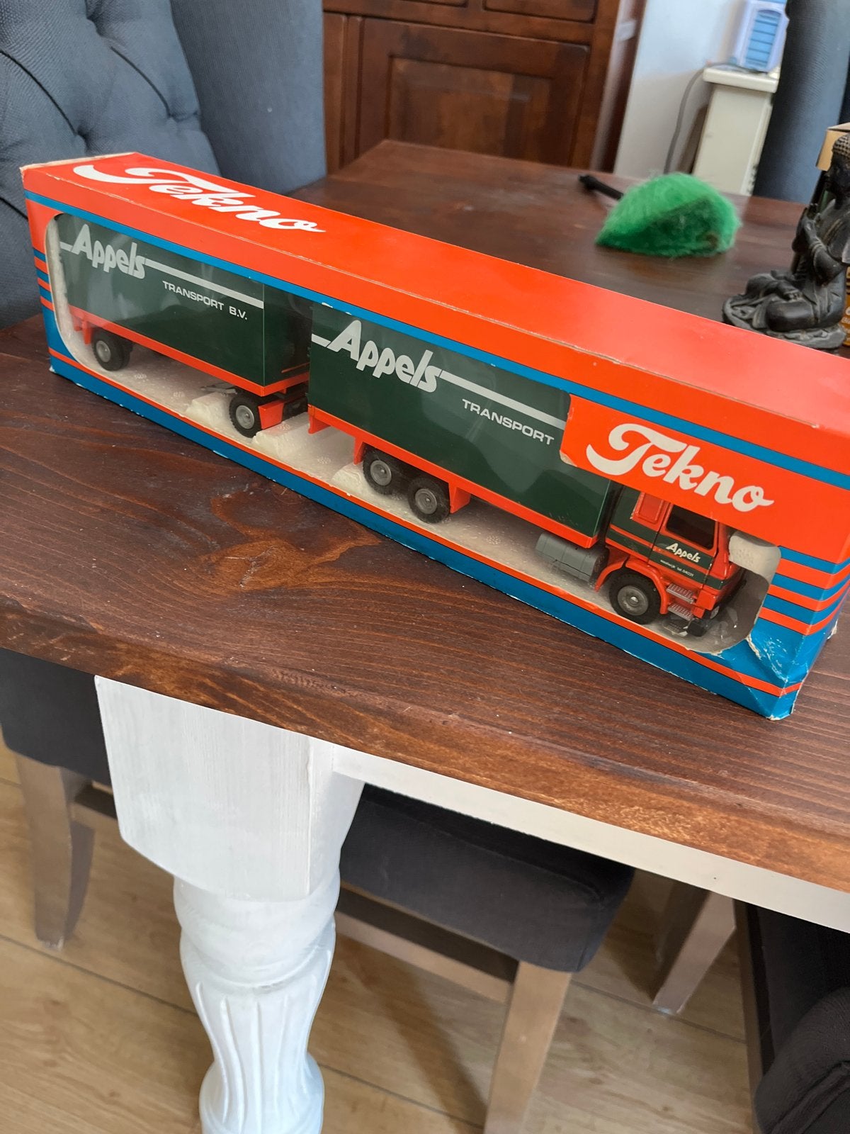 Tekno Appels Transport vrachtwagen met aanhanger, Ophalen, Zo goed als nieuw