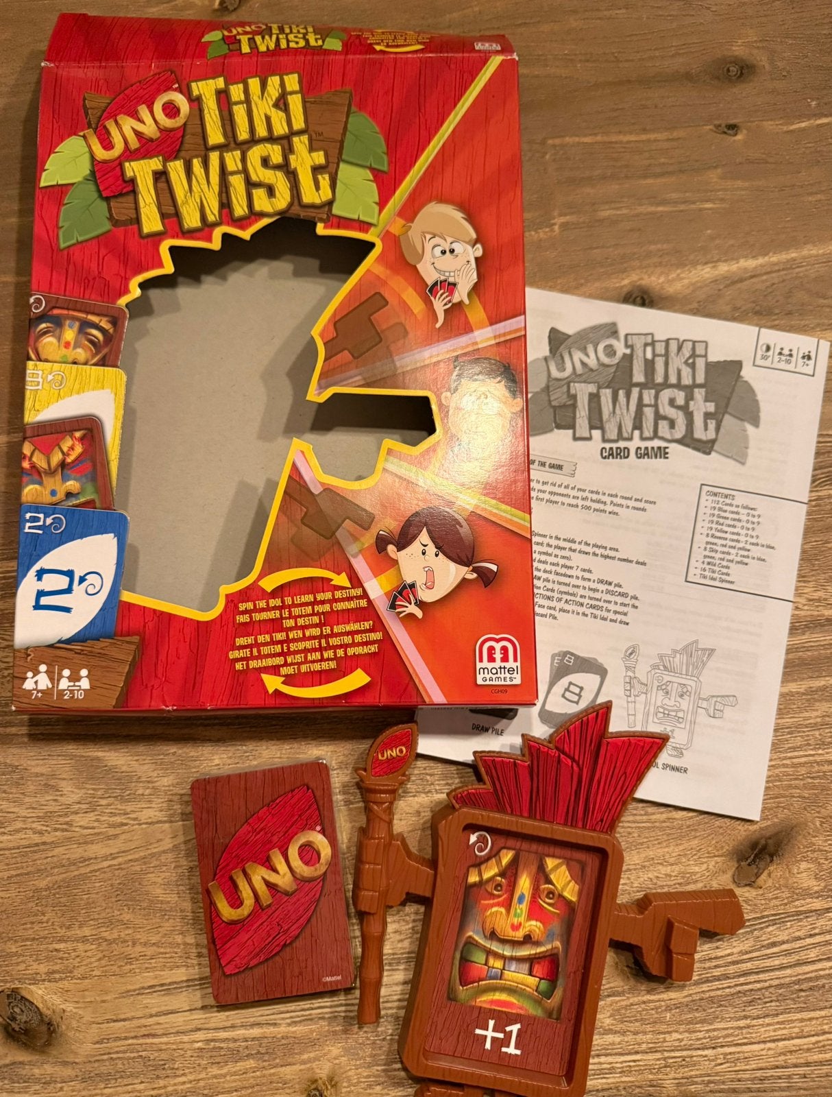 UNO Tiki Twist - kaartspel - vanaf 7 jaar, Hobby en Vrije tijd, Gezelschapsspellen | Kaartspellen, Vijf spelers of meer, Ophalen of Verzenden