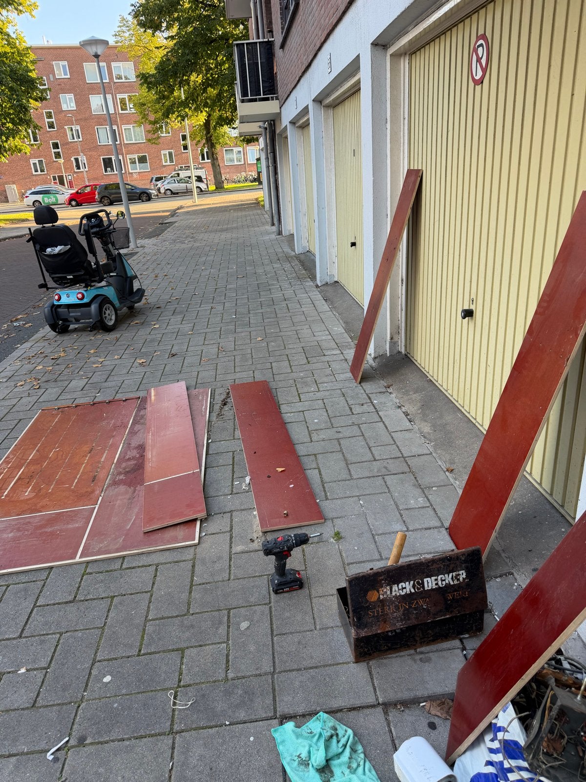 Op maat gemaakte houten inbouw voor bestelwagen, Ophalen of Verzenden, Gebruikt, Universele onderdelen