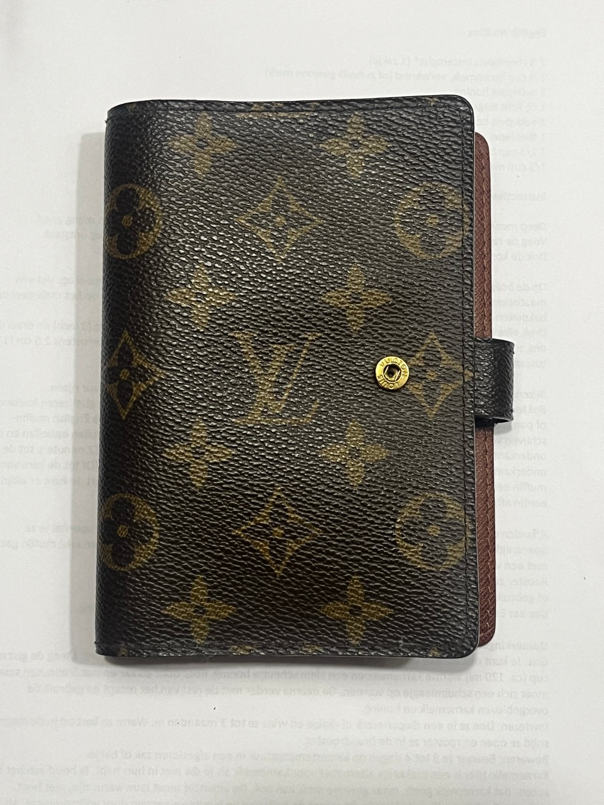 Louis Vutton Monogram Canvas Agenda PM Organizer, Verzenden, Zo goed als nieuw