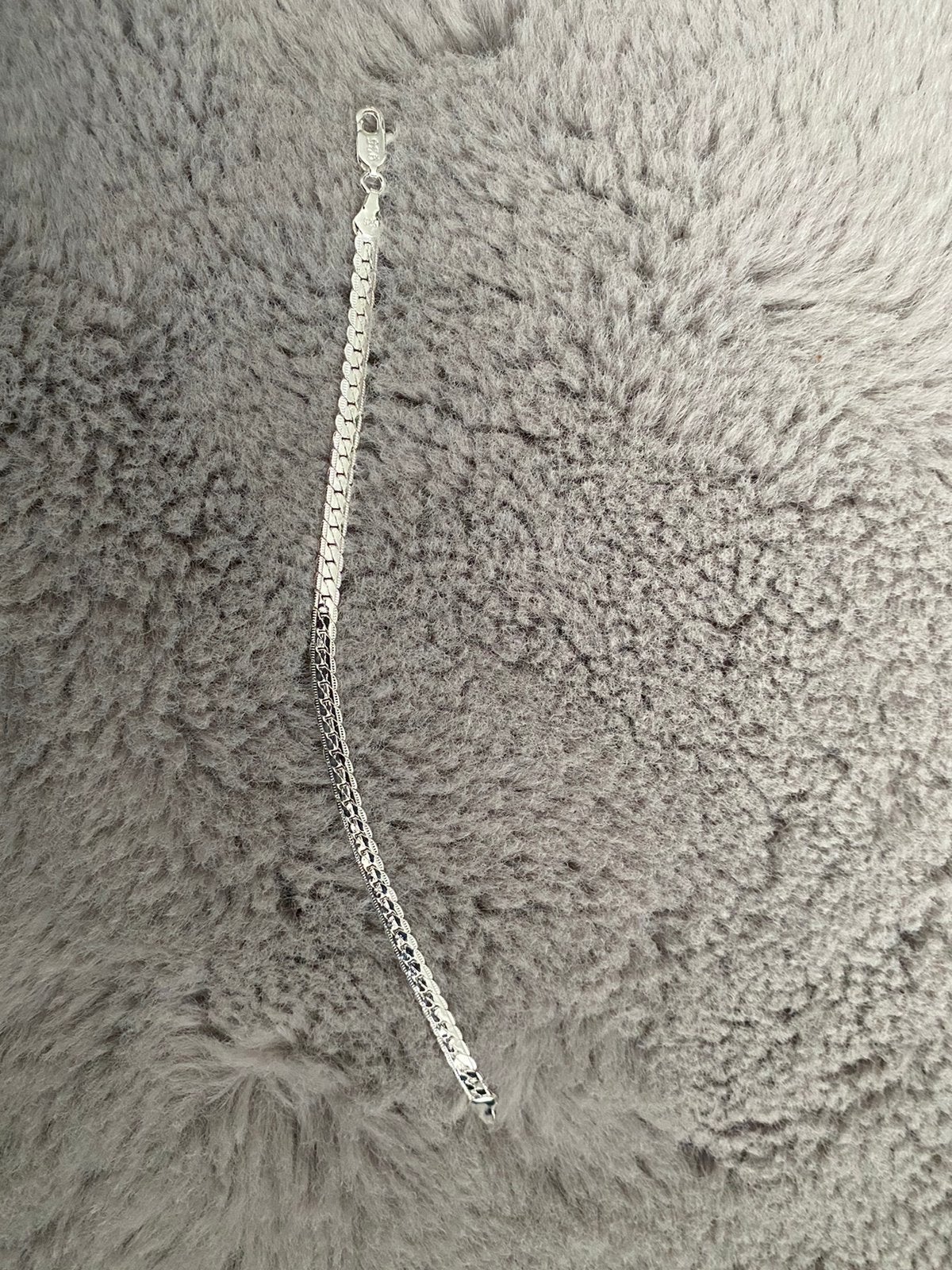 925 sterling zilveren 5 mm schakelarmband, 20 cm, nieuw, Ophalen of Verzenden, Nieuw, Zilver