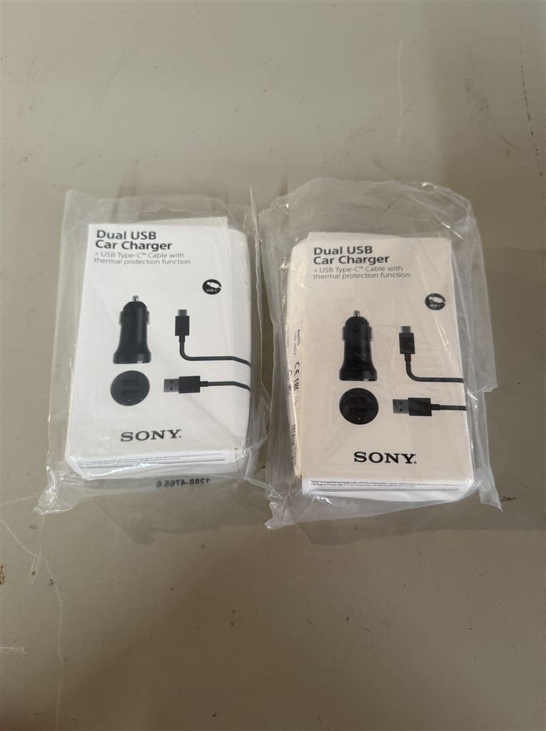 Sony AN430 Dubbele USB Autolader - 4.8A - Type-C - Voor Xper, Ophalen of Verzenden, Nieuw