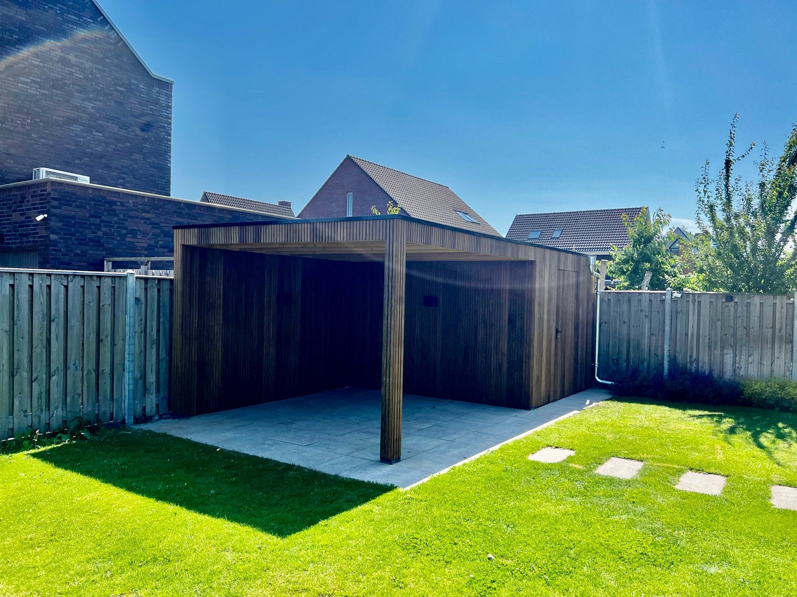 Tuinhuis - Overkapping - veranda -schuur maatwerk, Ophalen, Tuinhuis, Nieuw, 2 ramen