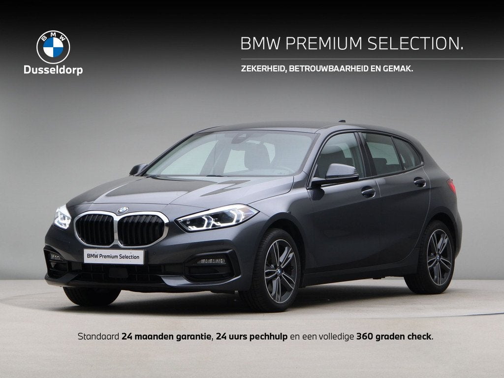 BMW 1 Serie 118i Sportline (bj 2021, automaat), Auto's, BMW, 136 pk, Gebruikt, Met garantie (alle), Automatische klimaatregeling