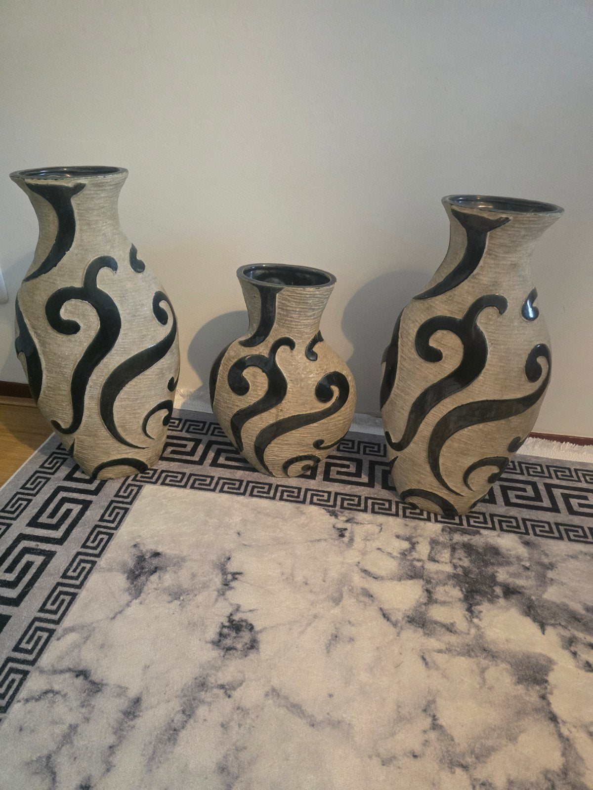 Toto Mundo Design Vazen – Set van 3 – Flonny/Swirlsilver, Ophalen of Verzenden